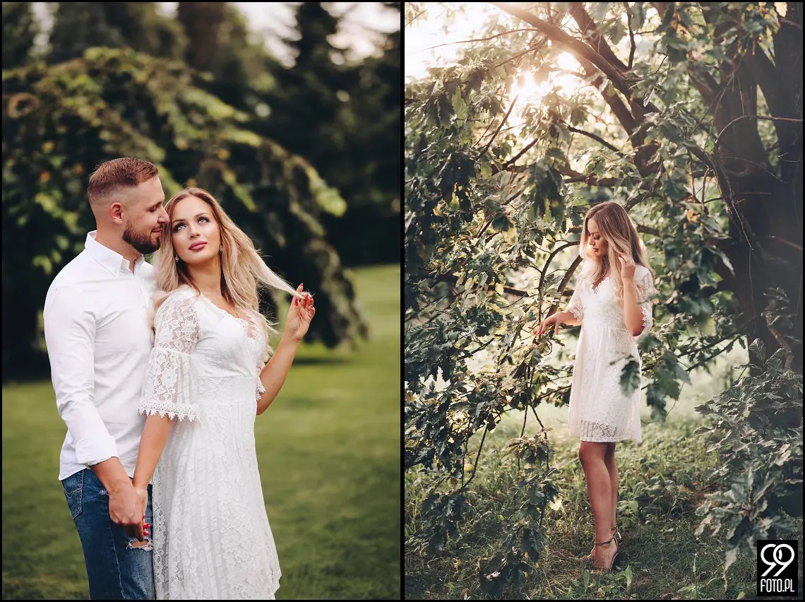 sesja narzeczeńska w Brzoskwinia Ogród, wesele w plenerze, ślubna sesja zdjęciowa jesienią