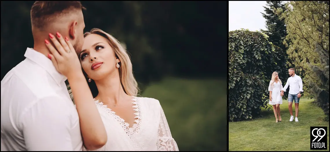 sesja narzeczeńska w Brzoskwinia Ogród, wesele w plenerze, ślubna sesja zdjęciowa jesienią
