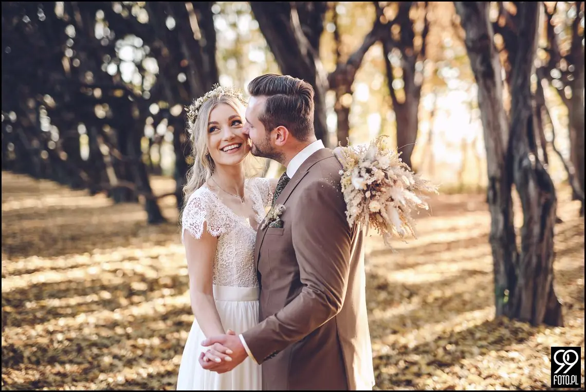 plener ślubny w Krakowie, Park Mogilany, Opactwo Benedyktynów Tyniec, sprawdzone miejsce plenerowe