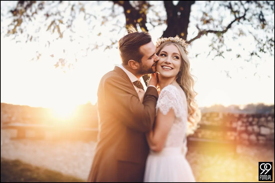 plener ślubny w Krakowie, Park Mogilany, Opactwo Benedyktynów Tyniec, sprawdzone miejsce plenerowe