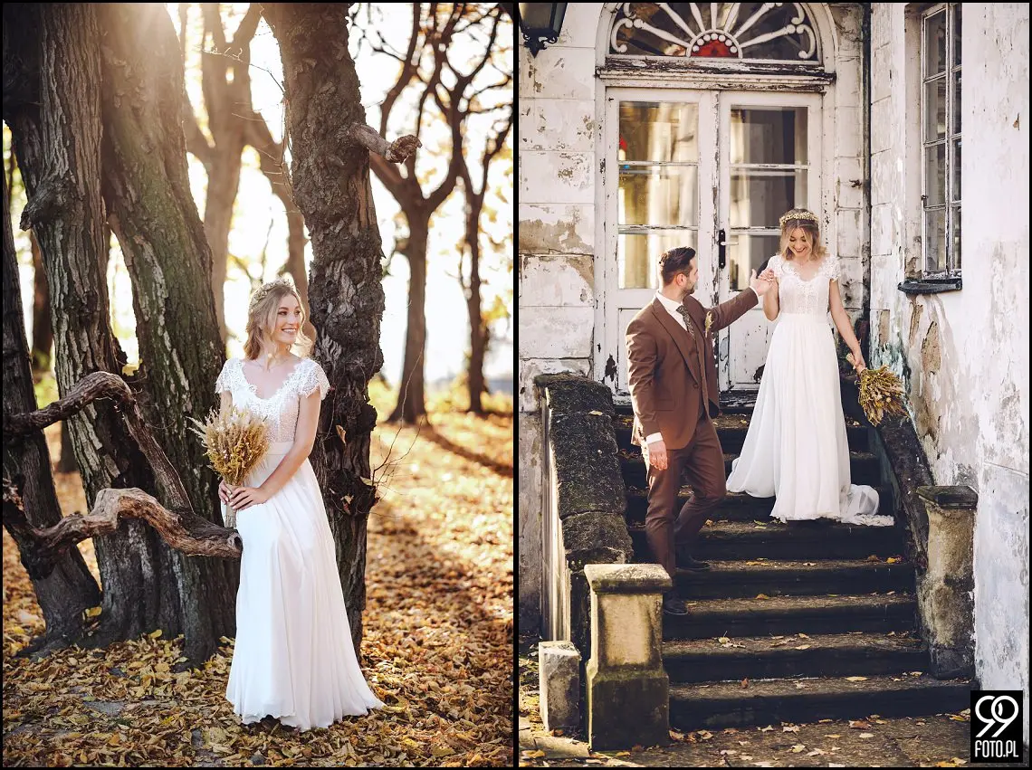 plener ślubny w Krakowie, Park Mogilany, Opactwo Benedyktynów Tyniec, sprawdzone miejsce plenerowe