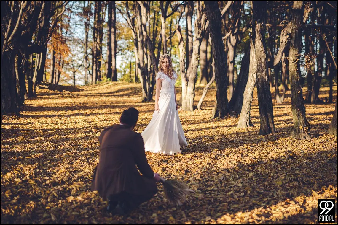 plener ślubny w Krakowie, Park Mogilany, Opactwo Benedyktynów Tyniec, sprawdzone miejsce plenerowe