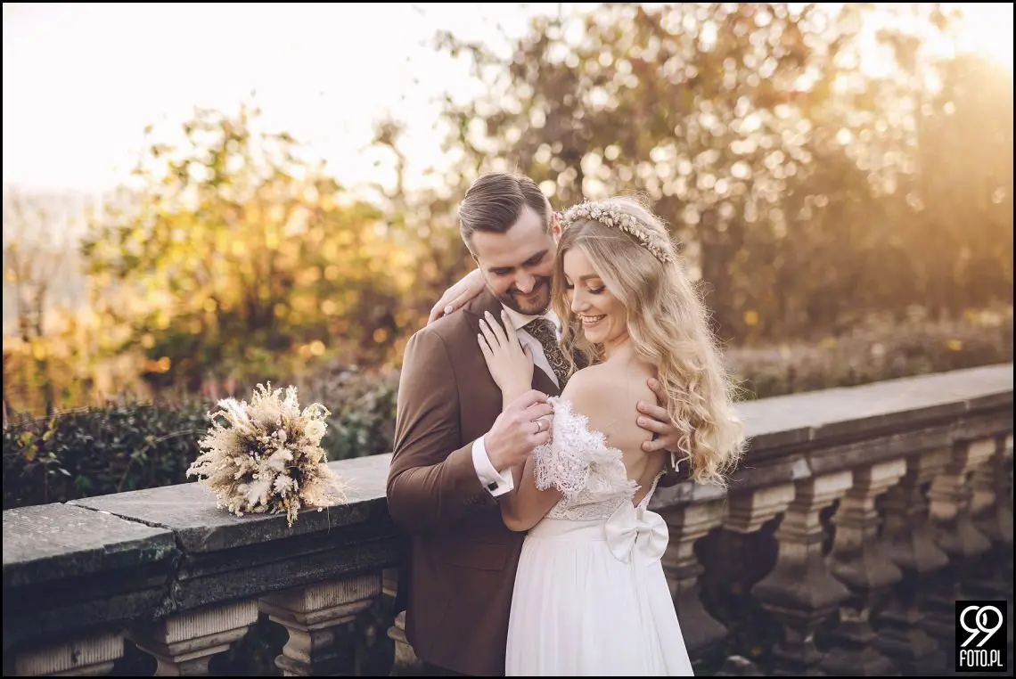 plener ślubny w Krakowie, Park Mogilany, Opactwo Benedyktynów Tyniec, sprawdzone miejsce plenerowe