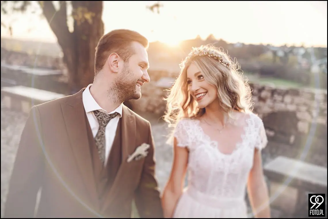 plener ślubny w Krakowie, Park Mogilany, Opactwo Benedyktynów Tyniec, sprawdzone miejsce plenerowe