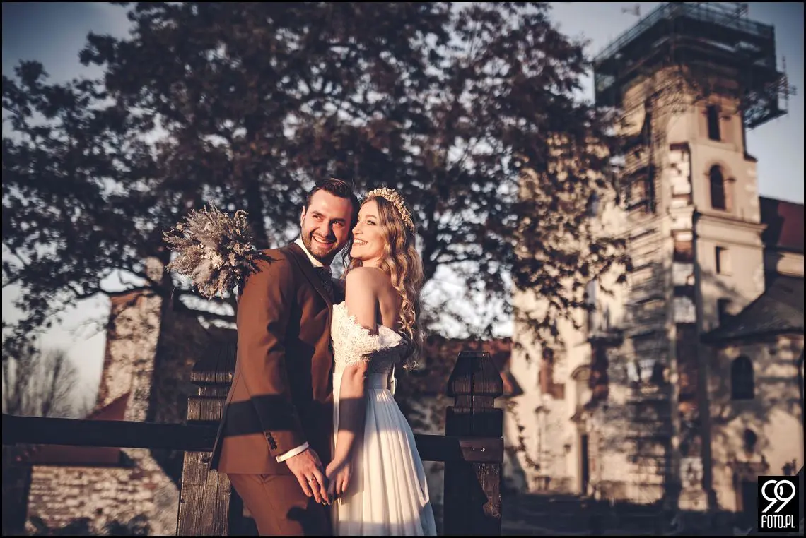 plener ślubny w Krakowie, Park Mogilany, Opactwo Benedyktynów Tyniec, sprawdzone miejsce plenerowe