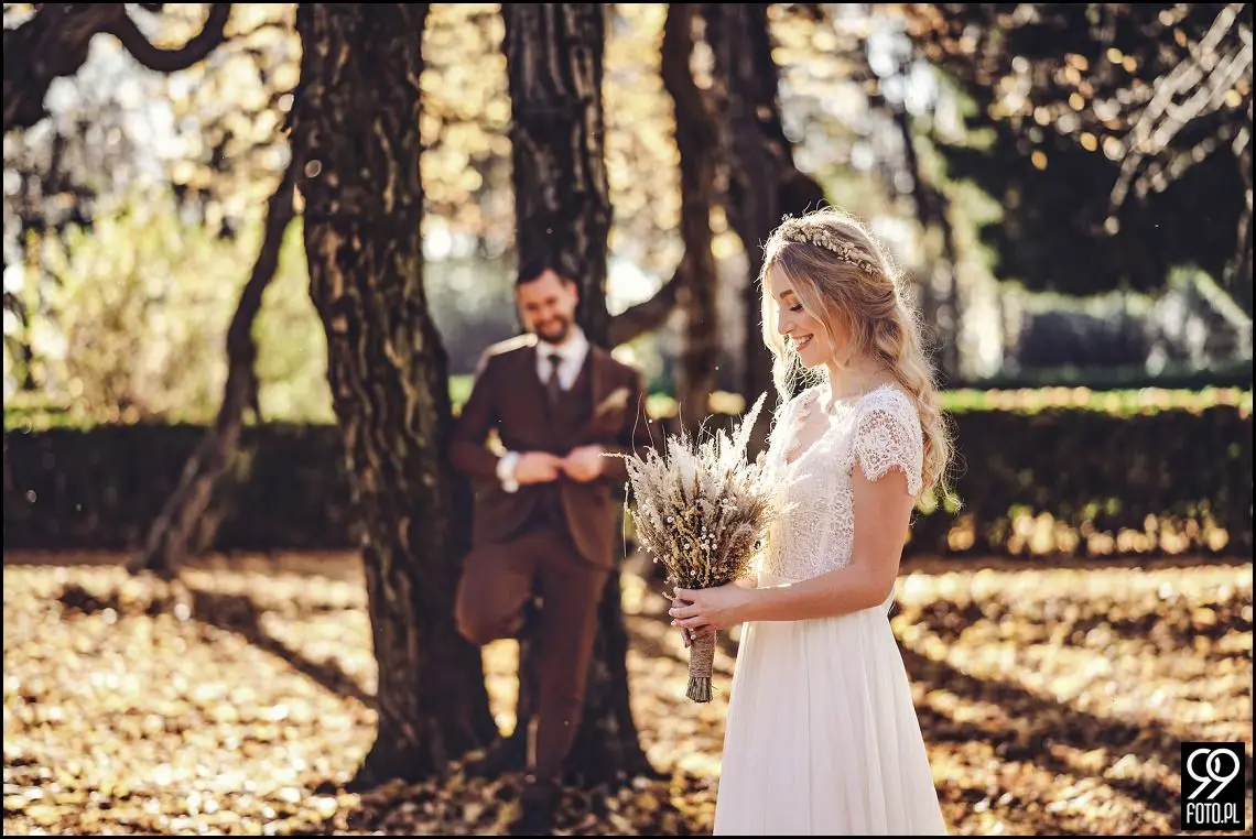 plener ślubny w Krakowie, Park Mogilany, Opactwo Benedyktynów Tyniec, sprawdzone miejsce plenerowe