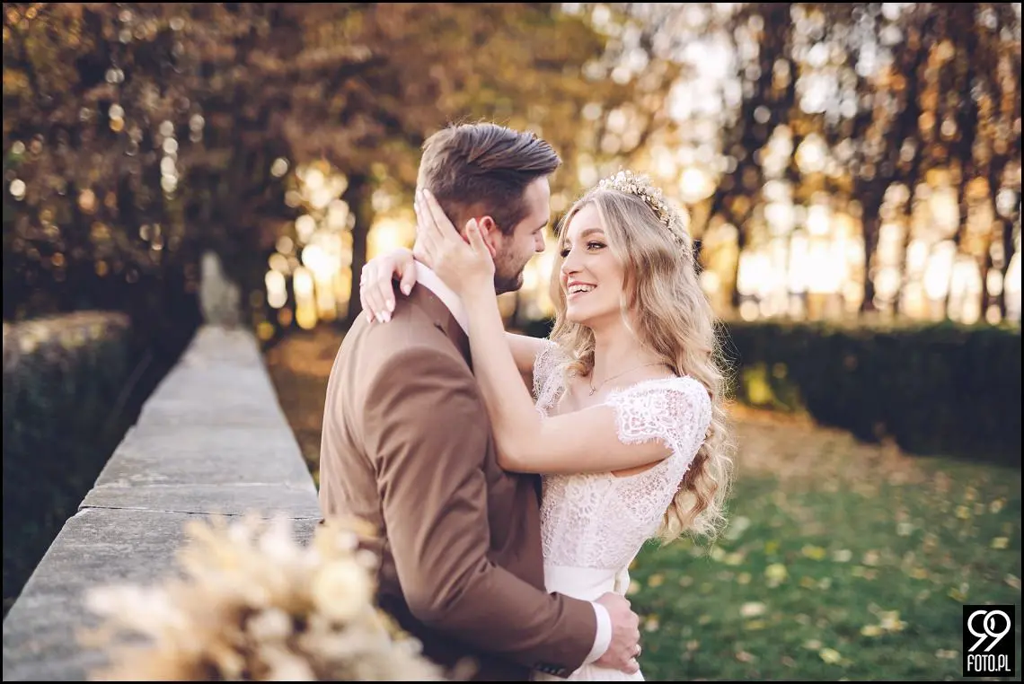 plener ślubny w Krakowie, Park Mogilany, Opactwo Benedyktynów Tyniec, sprawdzone miejsce plenerowe